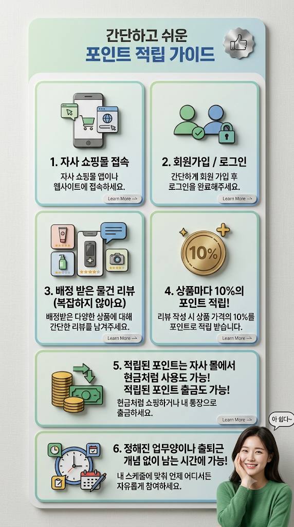 간단하고 쉬운 포인트 적립 가이드